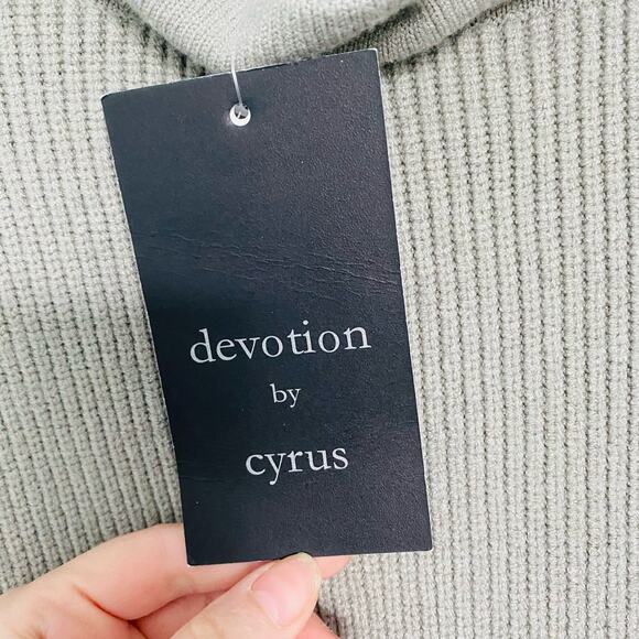 Devotion by Cyrus Mock Neck Sweater Gray XL - Picture 6 of 8